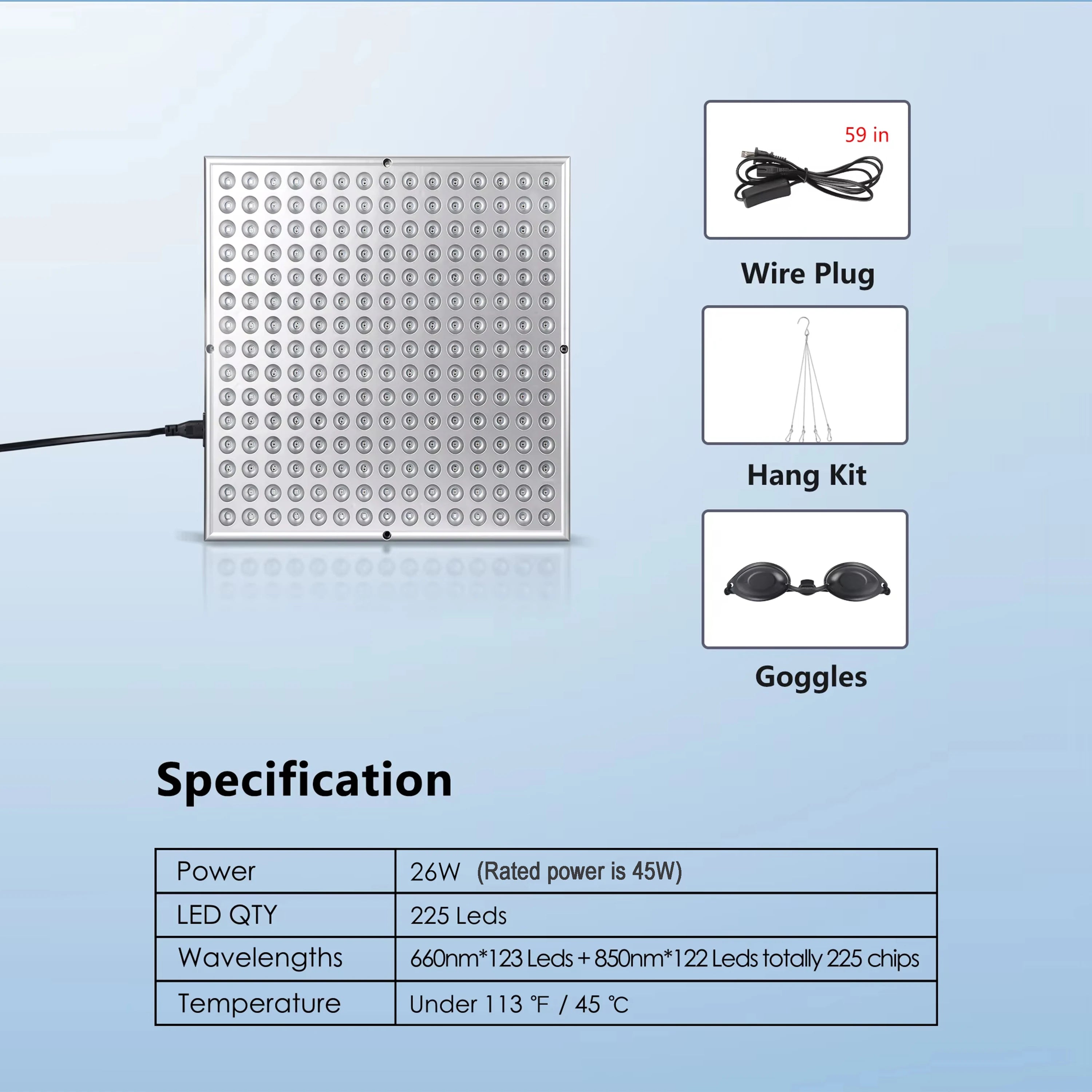 LED Red Light Therapy Device