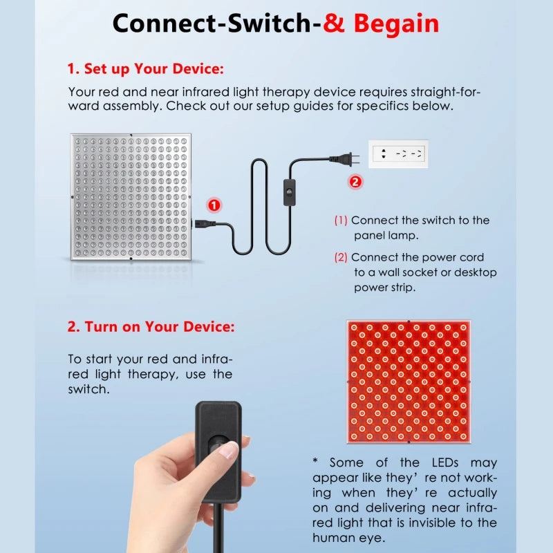 LED Red Light Therapy Device